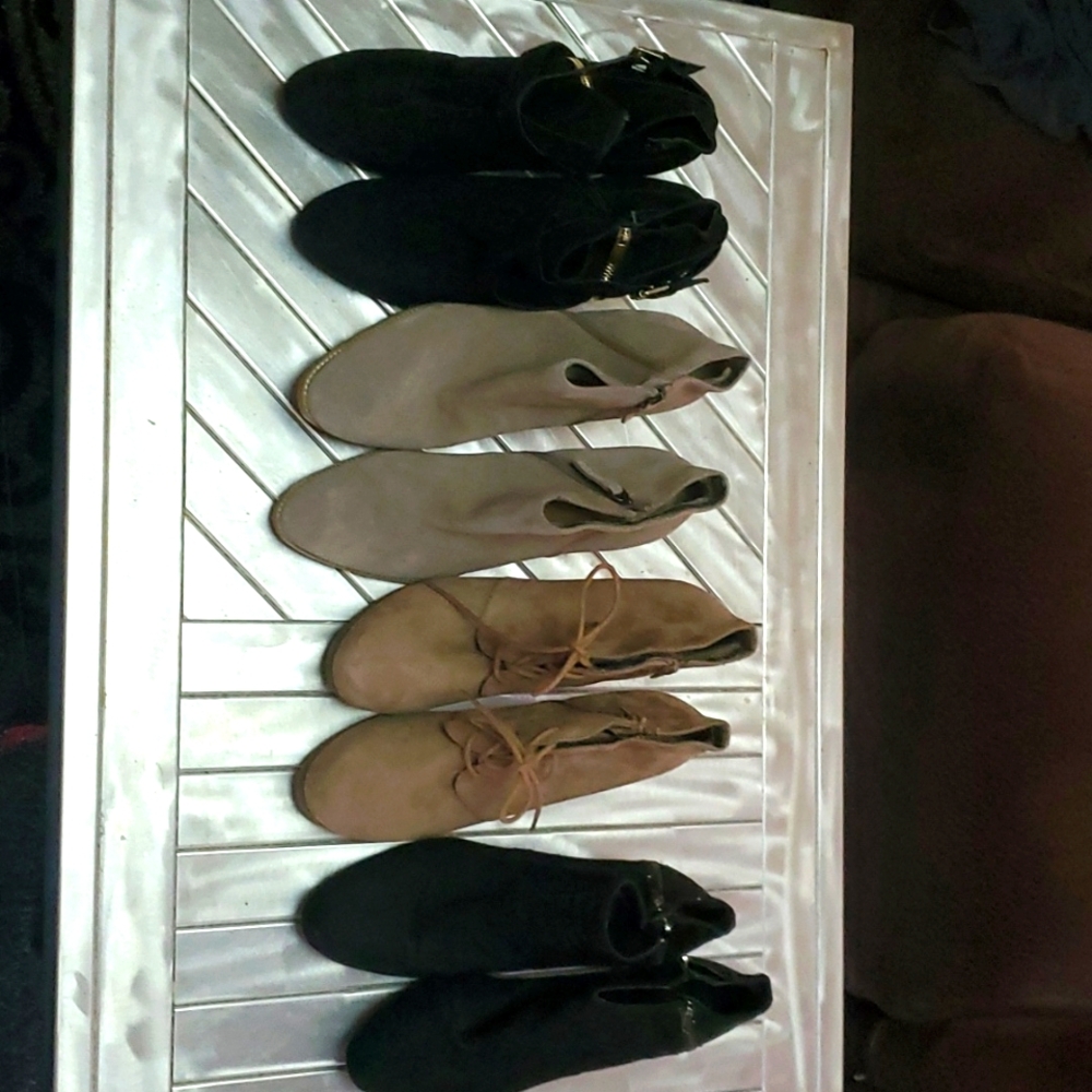 Lot of 4 - ankle booties size 11
